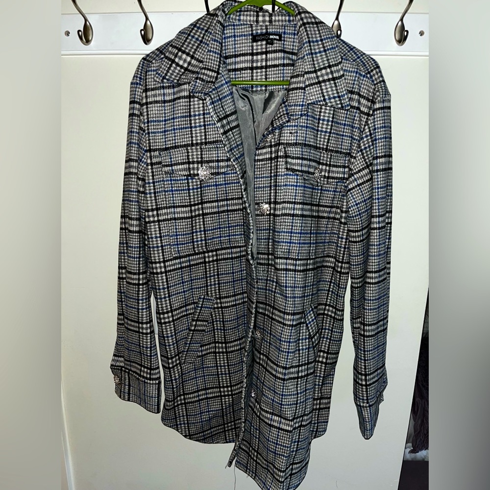 Blue & Gray Plaid jacket